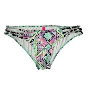 Victoria’s Secret Med Geometric Multicolor Bikini Bottom